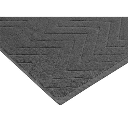HOME LIVING STYLE TOWEL RUG MAISARAH 45X70CM DARK GRAY