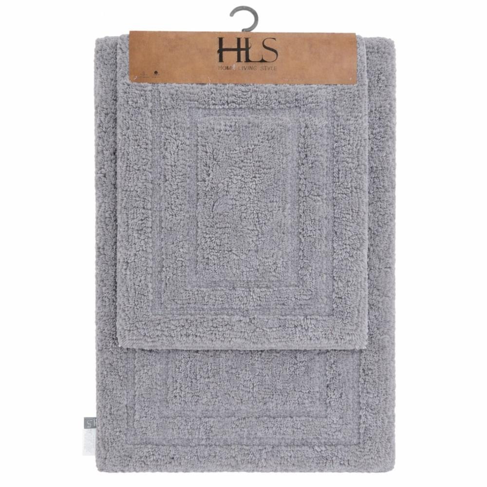 HOME LIVING STYLE TUFTED MAT FIFI 2IN1 50X80CM GRAY