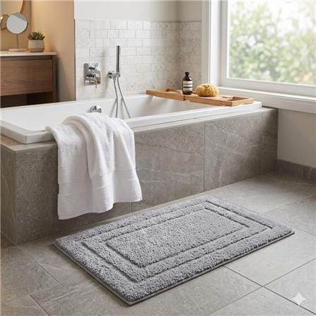 HOME LIVING STYLE TUFTED MAT FIFI 2IN1 50X80CM GRAY
