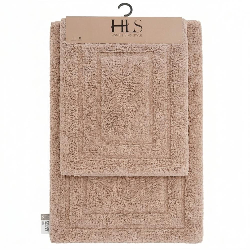 HOME LIVING STYLE TUFTED MAT FIFI 2IN1 50X80CM BROWN