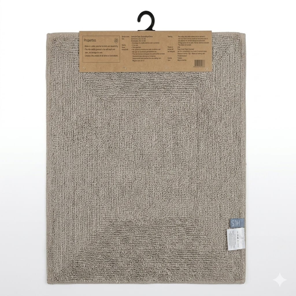 HOME LIVING STYLE TUFTED MAT FIFI 2IN1 50X80CM BROWN