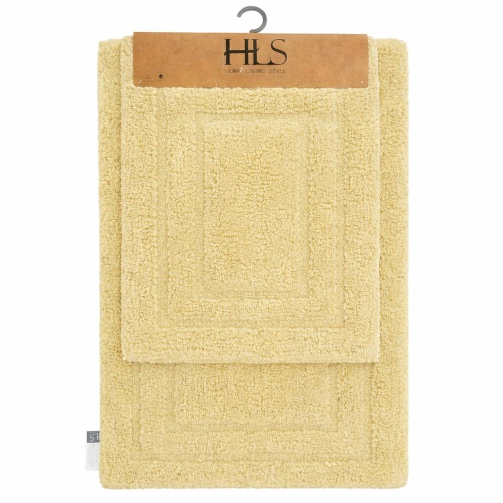 HOME LIVING STYLE TUFTED MAT FIFI 2IN1 50X80CM YELLOW