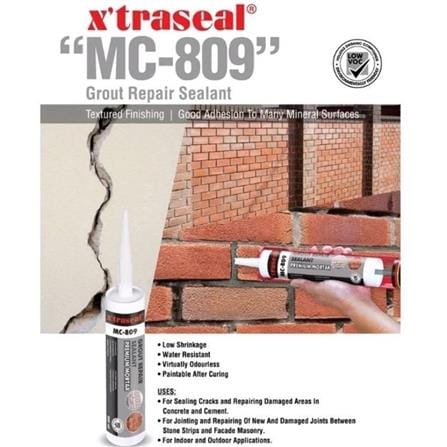 X'TRASEAL GROUT REPAIR SEALANT 300ML GREY MC-809 PREMIUM MORTAR