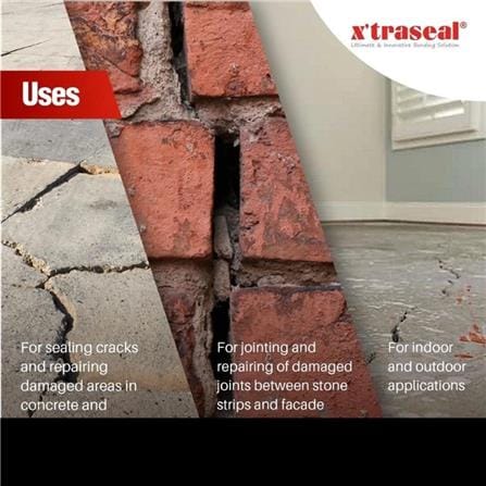 X'TRASEAL GROUT REPAIR SEALANT 300ML GREY MC-809 PREMIUM MORTAR