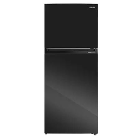 TOSHIBA 2 DOOR REFRIGERATOR GR-RT559WE-PGY(22) 490L BLACK GLASS