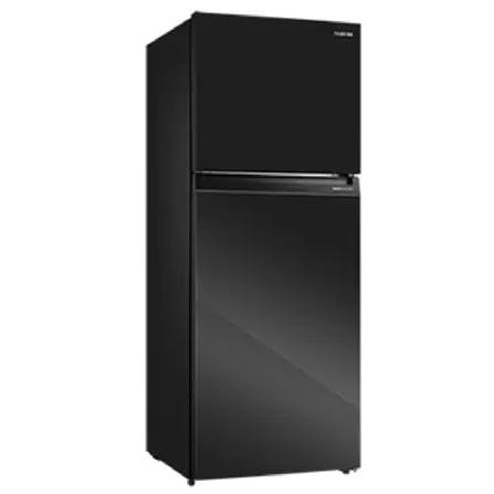 TOSHIBA 2 DOOR REFRIGERATOR GR-RT559WE-PGY(22) 490L BLACK GLASS