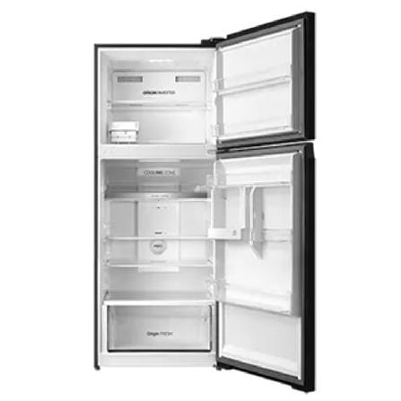 TOSHIBA 2 DOOR REFRIGERATOR GR-RT559WE-PGY(22) 490L BLACK GLASS