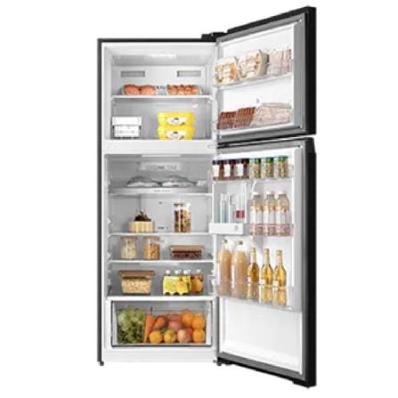 TOSHIBA 2 DOOR REFRIGERATOR GR-RT559WE-PGY(22) 490L BLACK GLASS