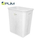 RECTANGULAR LAUNDRY BASKET PLIM BUBBLE SIZE L WHITE