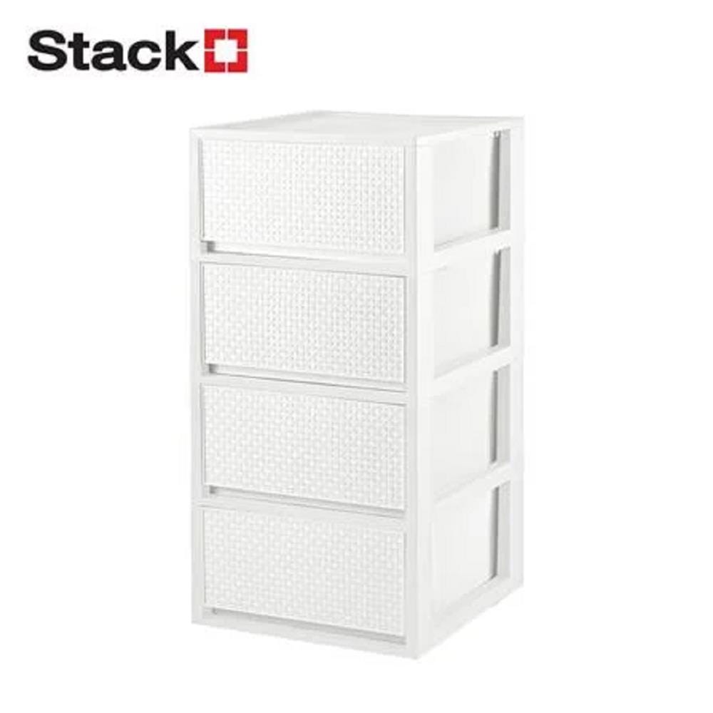 4-TIER DRAWER SAAN 34.2X36.5X68.5CM WHITE