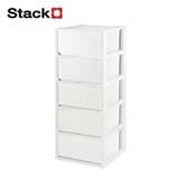 5-TIER DRAWER SAAN 34.2X36.5X85.4CM  WHITE