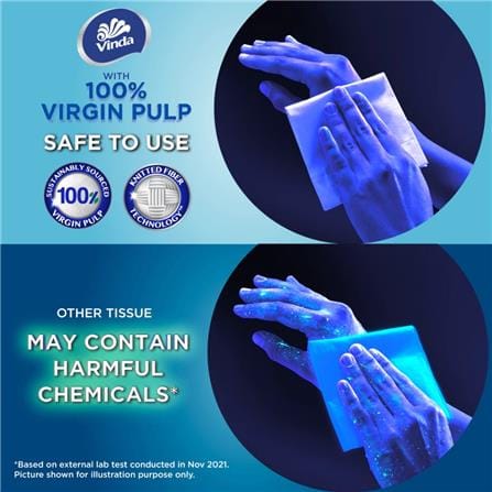 VINDA DELUXE HANGING HAND TOWEL 4-PLY 280S
