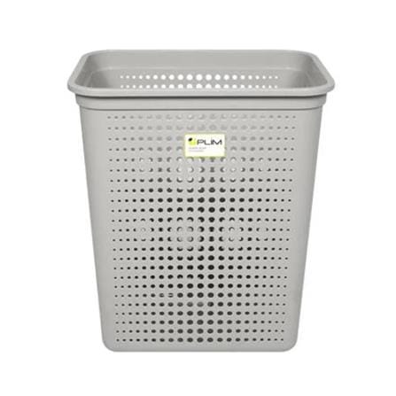 RECTANGULAR LAUNDRY BASKET PLIM BUBBLE SIZE L GREY