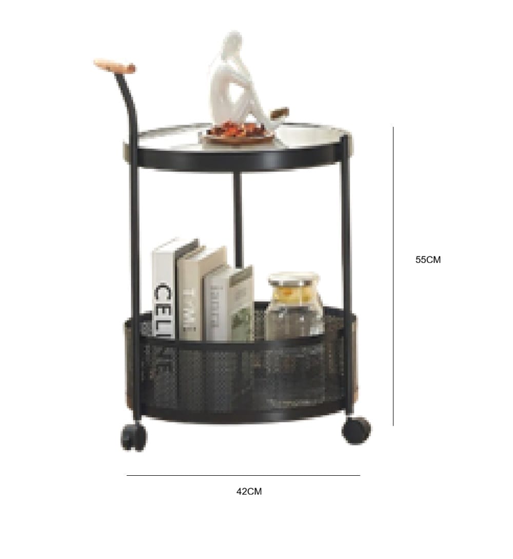 SIDE TABLE ROUND EDWD5842 BLACK