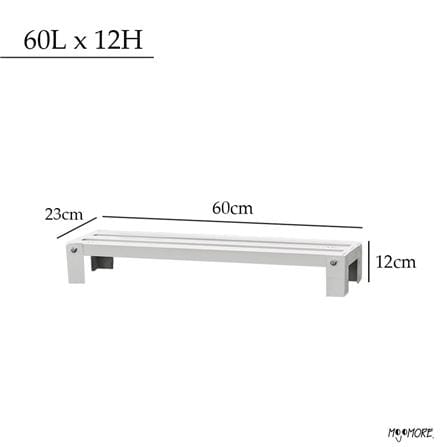 MOJOMORE HEAVY DUTY FLOWER POT RACK GALAXY WHITE 60L X 12H