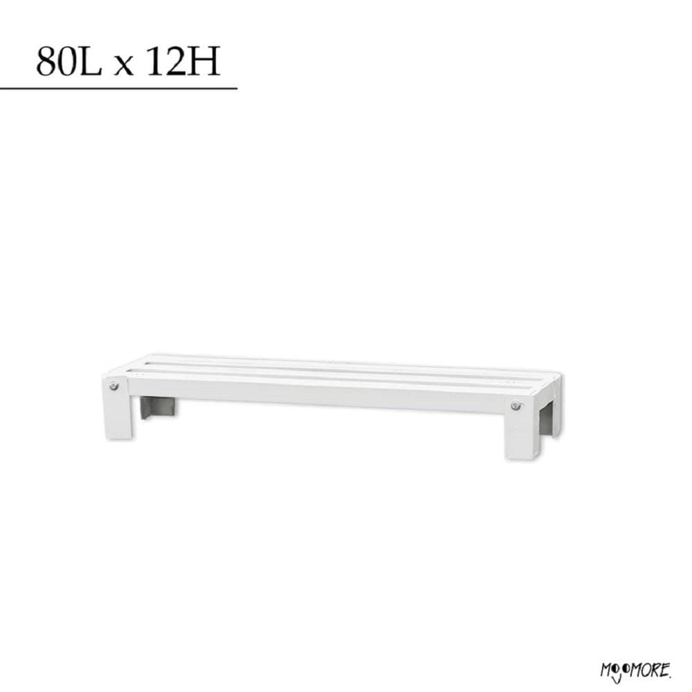 MOJOMORE HEAVY DUTY FLOWER POT RACK GALAXY WHITE 80L X 12H