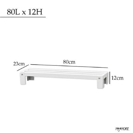 MOJOMORE HEAVY DUTY FLOWER POT RACK GALAXY WHITE 80L X 12H