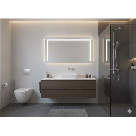 JOHNSON SUISSE VALENCIA SLIM SQUARE WASHBASIN WBVC950142WW WHITE 40CM