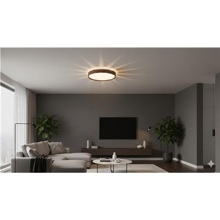 BRIGHT OBJECTIVE CEILING LAMP 16872-400 DARK BROWN WHITE 40CM