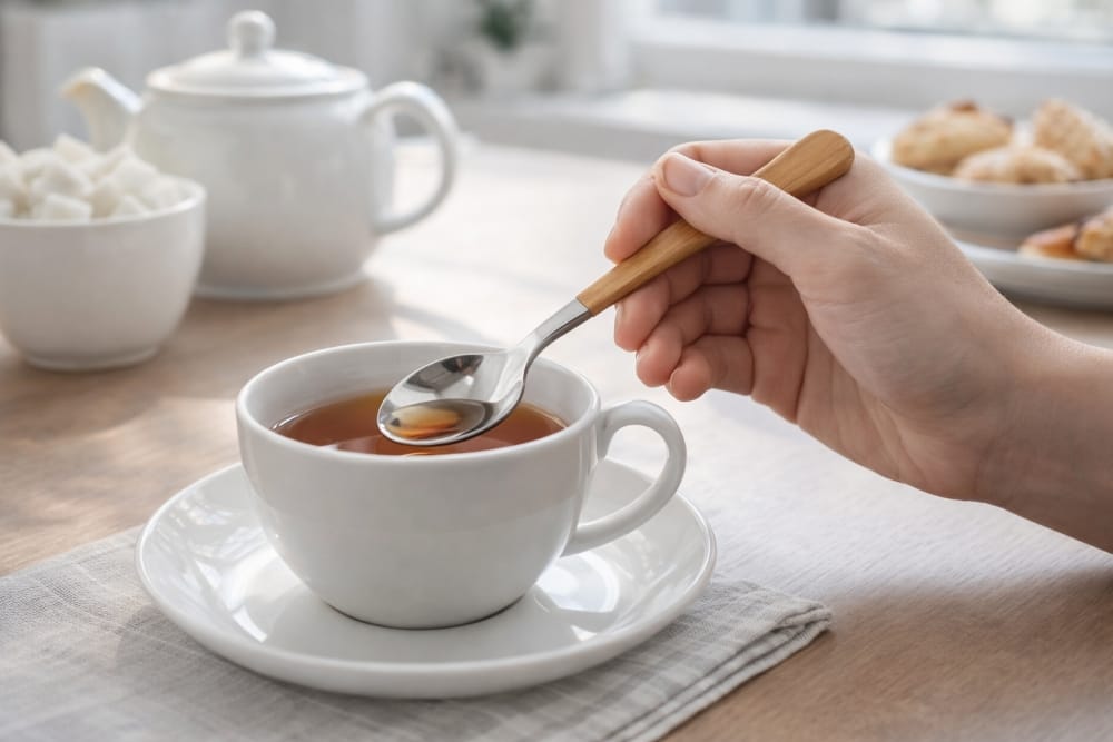 LUXORY 2PCS WOODEN TEA SPOON WD-18-4