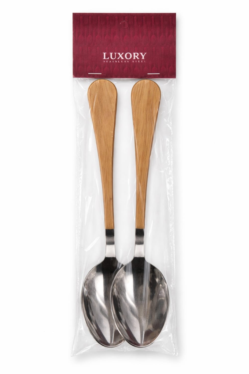 LUXORY 2PCS WOODEN TABLE SPOON WD-18-1