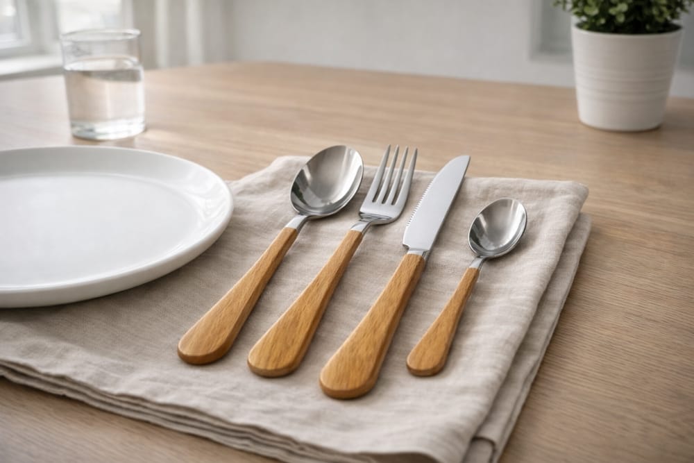 LUXORY 2PCS WOODEN TABLE SPOON WD-18-1