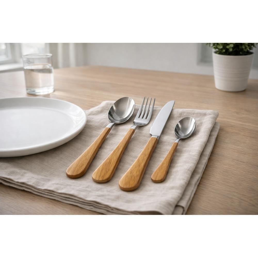 LUXORY 2PCS WOODEN TABLE SPOON WD-18-1