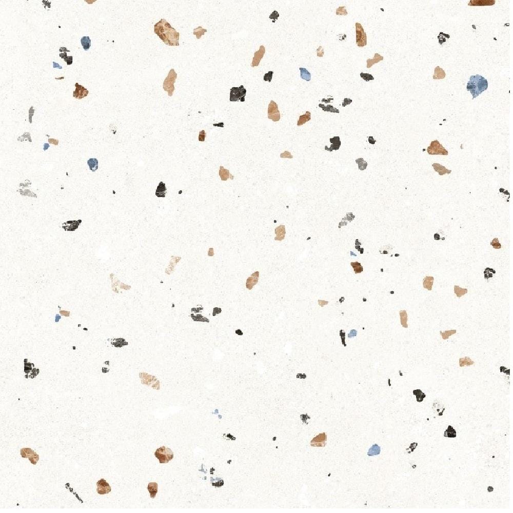 CITIGRES FLOOR TILE PORCELAIN RUSTIC MATT 60X60CM TERRAZZO WHITE CGMS66536 1.44M2