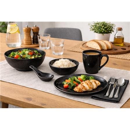 CLAYTAN FUSION CHINESE SPOON 13CM BLACK PEARL