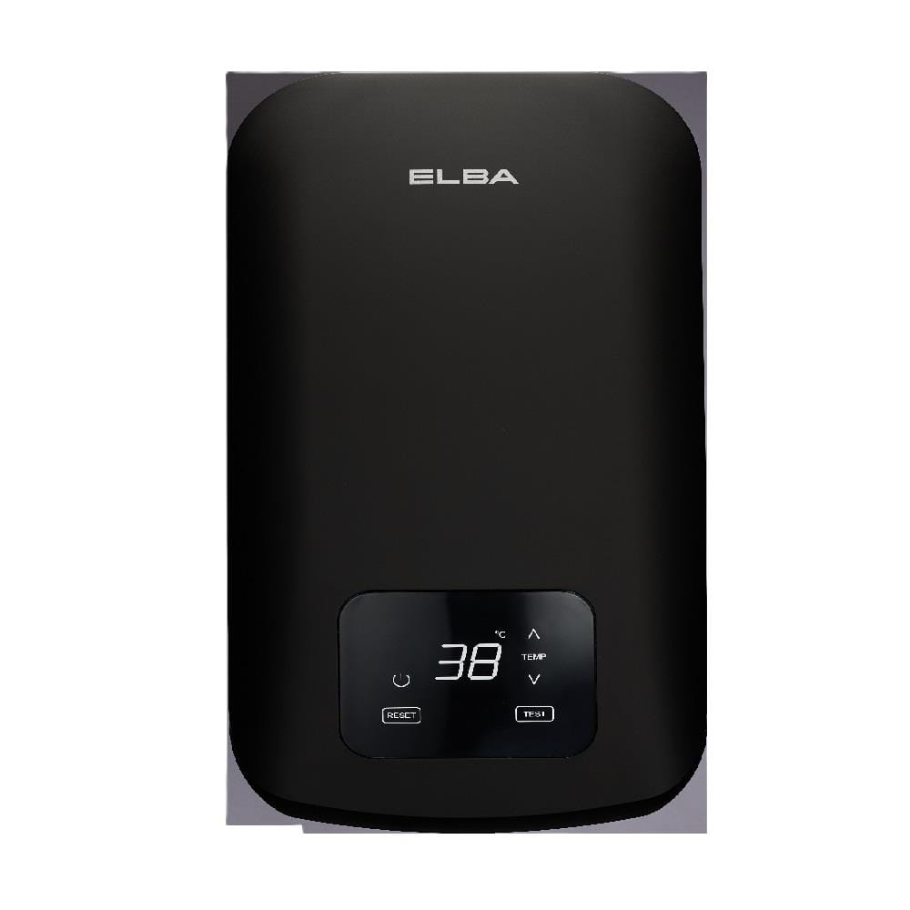 ELBA SHOWER HEATER DC PUMP RAIN SHOWER EWHR-Q4218DC(MB) MATTE BLACK