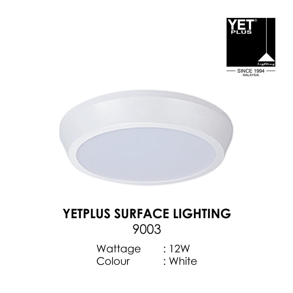 YETPLUS LED SURFACE DOWNLIGHT 9003 12W 3000K WHITE ROUND