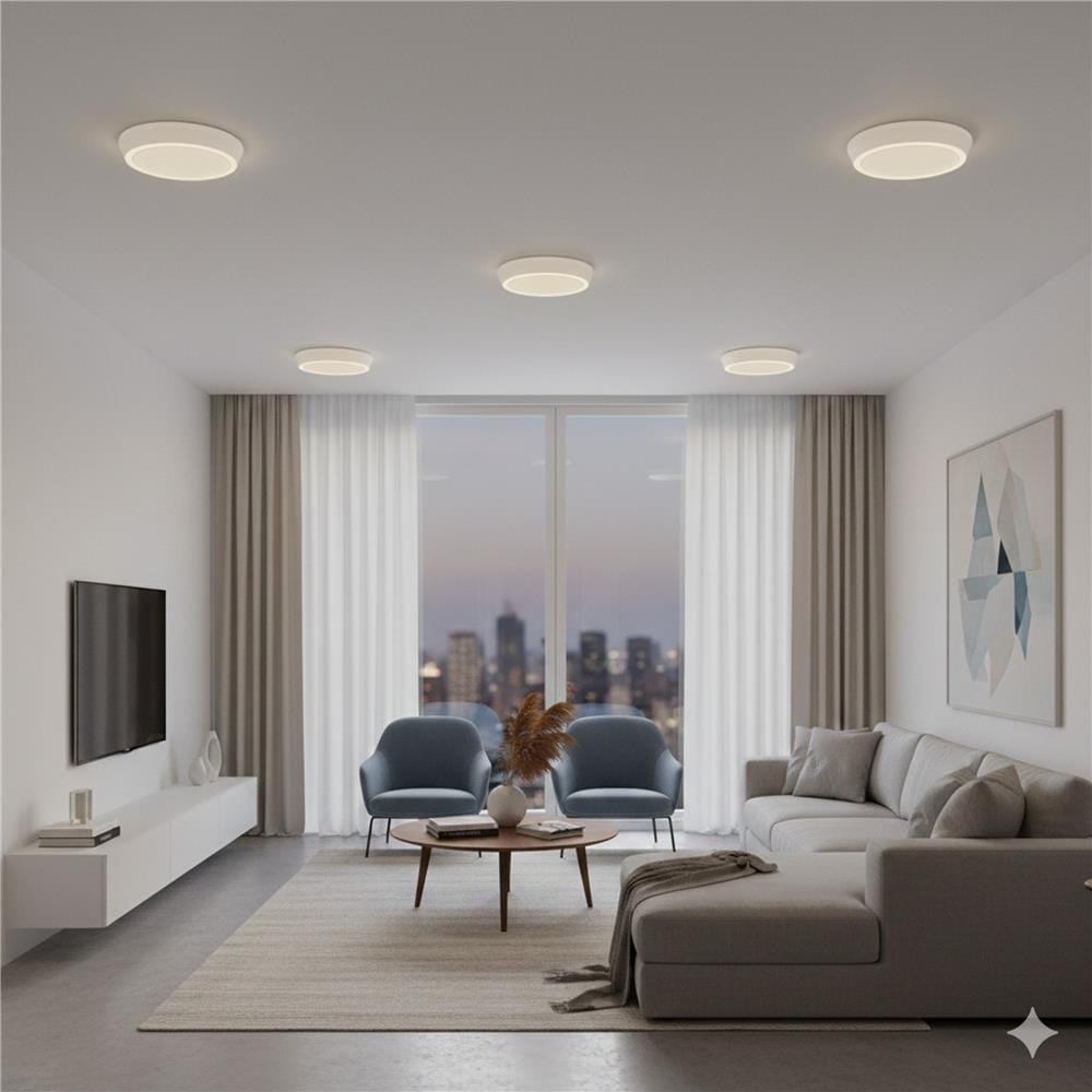 YETPLUS LED SURFACE DOWNLIGHT 9003 12W 3000K WHITE ROUND