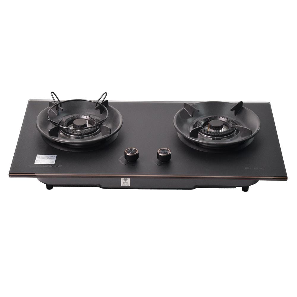 ELBA FLEXIBLE BUILT-IN GAS HOB EGH-S8512G(GR) 2BURNER 5.0KW 76CM BLACK