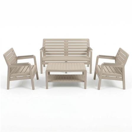 PATIO TABLE SPRING MONTANA CIRCULAR 92CM TAUPE