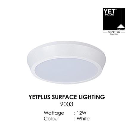 YETPLUS LED SURFACE DOWNLIGHT 9003 12W 4000K WHITE ROUND
