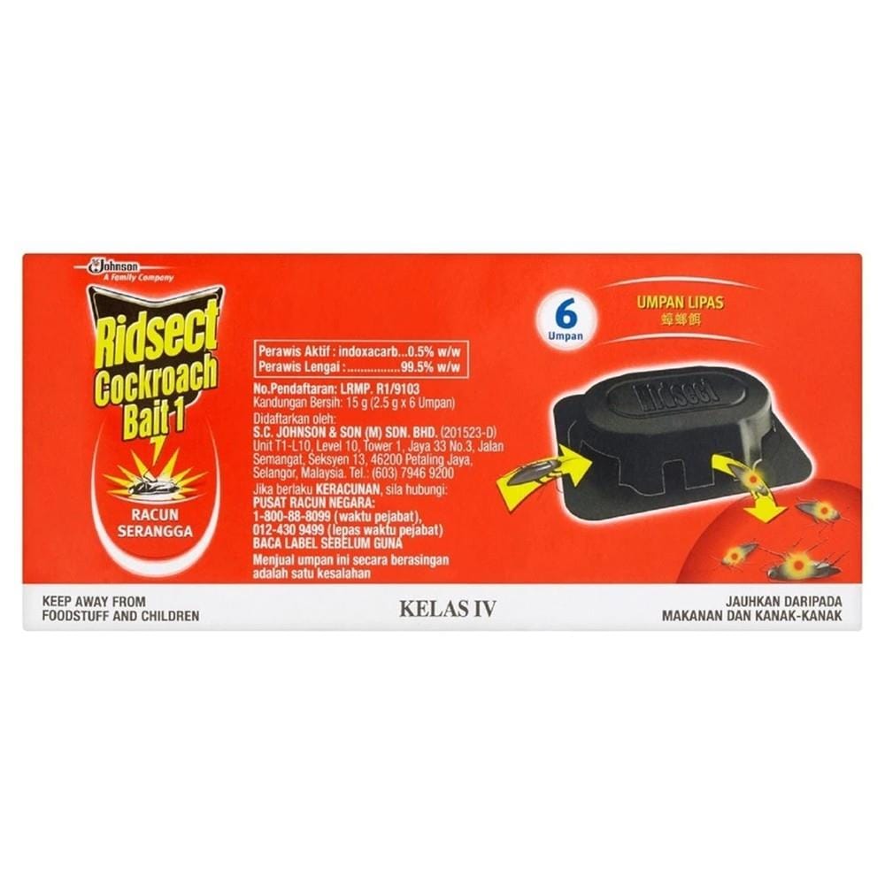 RIDSECT COCKROACH BAITS - 6's