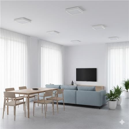 YETPLUS LED SURFACE DOWNLIGHT 9005 18W 4000K WHITE SQUARE