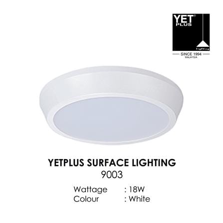 YETPLUS LED SURFACE DOWNLIGHT 9003 18W 4000K WHITE ROUND