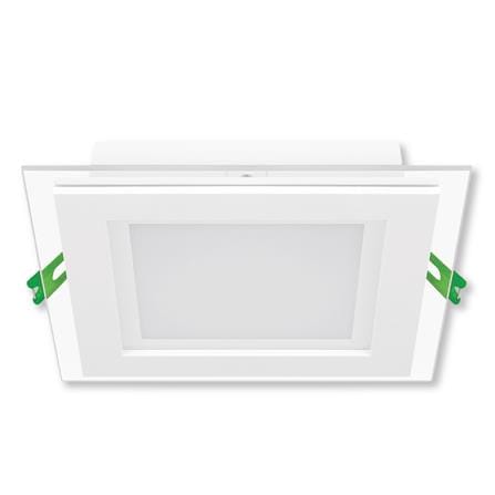 YETPLUS LED RECESSED DOWNLIGHT 5018 12W 3-COLOR GLASS SQUARE