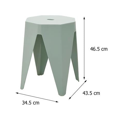 PLASTIC STOOL SPRING NITTO CIRCULAR GREEN