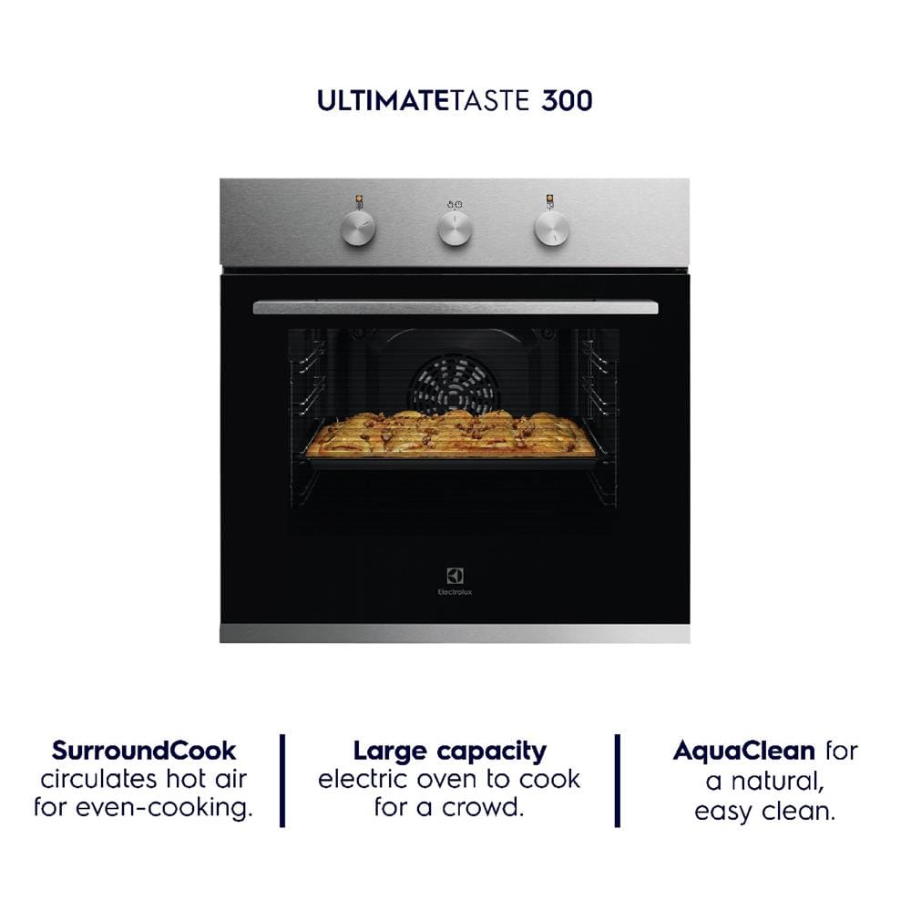 ELECTROLUX BUILT-IN OVEN KOH2H00BX 65LITER 7PROGRAM MECHANICAL (KNOB)