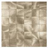 TARA PEEL & STICK ALUMINIUM WALL STICKER 30X30CM GOLD SQ 2S