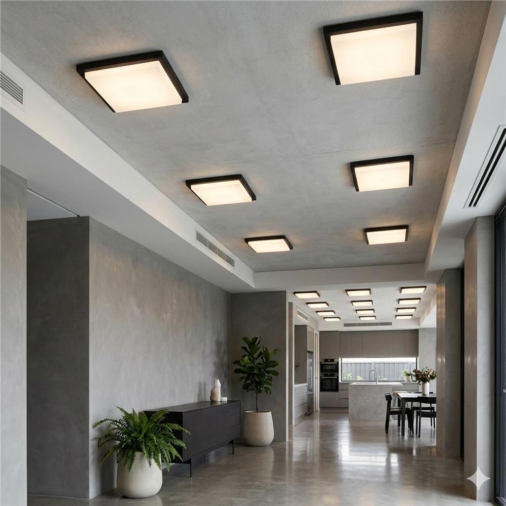 YETPLUS LED SURFACE DOWNLIGHT 9013 30W 3C MEMORY BLACK SQUARE