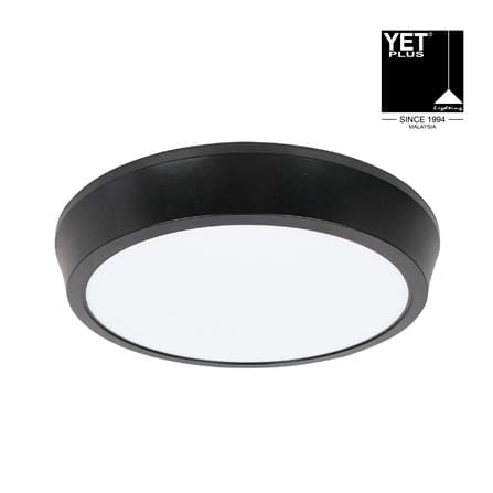 YETPLUS LED SURFACE DOWNLIGHT 9003 30W 3000K BLACK ROUND