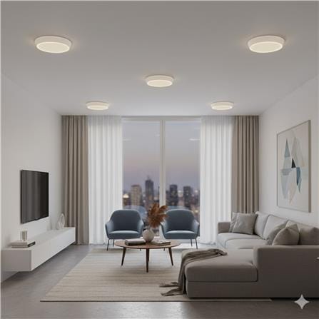 YETPLUS LED SURFACE DOWNLIGHT 9003 30W 3000K BLACK ROUND