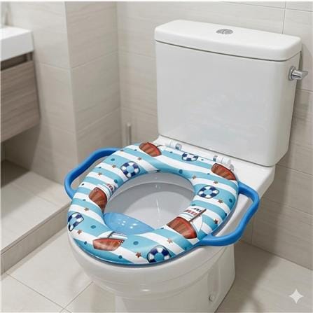 COSSY PLUS KID CUSHION TOILET SEAT CP-T6400-6107 LIGHT BLUE