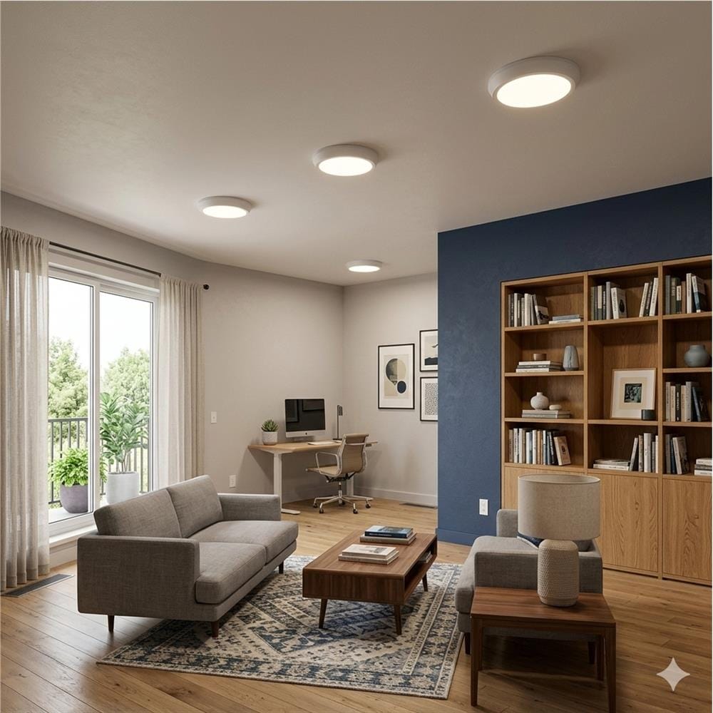 YETPLUS LED SURFACE DOWNLIGHT 9015 12W 3-COLOR WHITE ROUND
