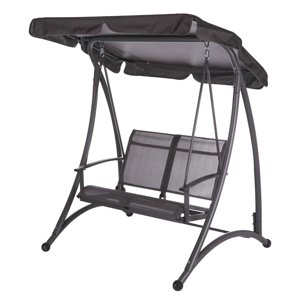 2-SEATER SWING CHAIR SPRING TEXTILENE GREY