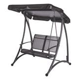 2-SEATER SWING CHAIR SPRING TEXTILENE GREY