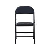 FOLDING CHAIR FOLK PU BLACK